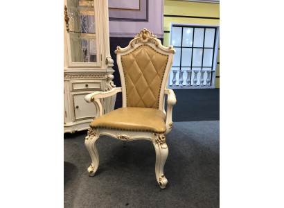 Obývací pokoj židle Design Jídelna Dřevěné židle Potah s područkami