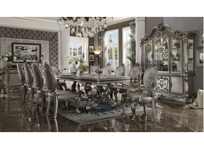 Jídelní set Barokní rokoko stůl 10x židlí Kredenc Komoda 13dílný.