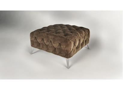 Nožní stolička Ottomane Puff Chesterfield Hocker polštář Ottoman design samet