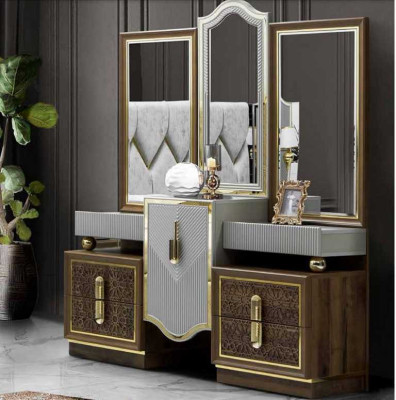 Moderní design toaletní stůl se zrcadlem do ložnice Nový luxusní