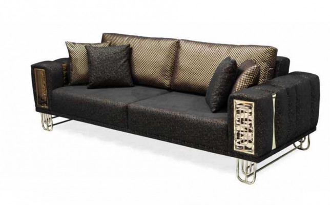 Pohovka 3Místná Designové Pohovky Potahované Pohovky Textil Relaxovací Moderní 225cm