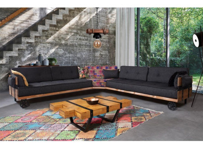 Loft Stůl Design Nábytek Stůl 130x80 Obývací Pokoj Dřevěný Stůl Konferenční Stůl