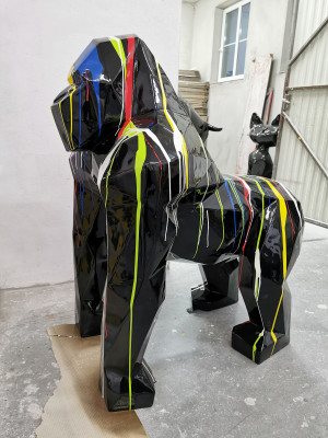 Sochy sochy dekorace deko gorila zahrada nově navržený socha moderní socha