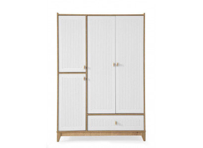 Elegant šatní skříň Bílý dřevěný design šatní skříň dětský pokoj nábytek odstranění