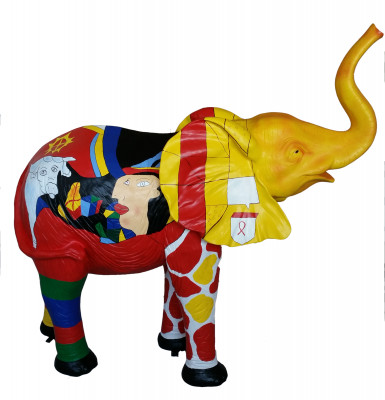 Designer Figur socha Moderní sochy Dekorace Slon Dekorace Zahrada Sochy