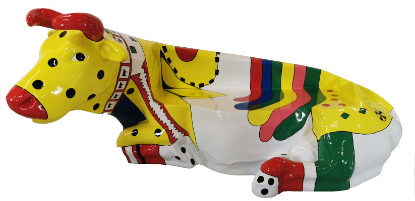 Návrhář Abstraktní Moderní Figura Kráva Dekorace Zahrada Sochy Dekorace Design