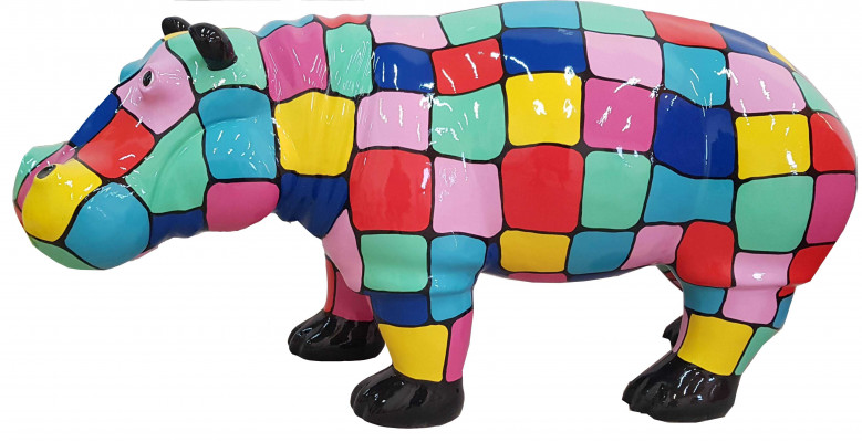 Designér Abstraktní postava Moderní sochy Dekorace Hipopotam Zahrady Sochy