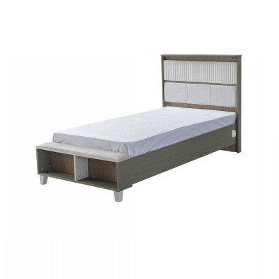 Bettrahmen Kinderbett Bett Kinderzimmer Kinderzimmermöbel Grau Holz