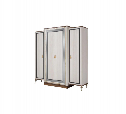 Šatní skříň na spaní Skříň na oblečení Dětská skříň Skříň Dřevo Beige