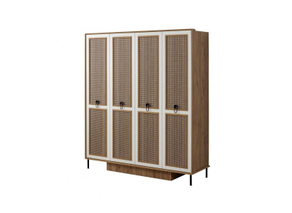 Dřevěná skříň šatní skříň dětská skříň skříň dřevo hnědý design