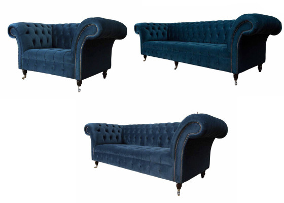 Sofagarnitur 4+3+1 Sitzer Set Design Sofa Polster Couch Modern Luxus