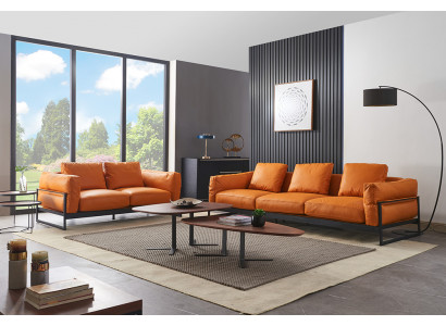 Designer Sofa Souprava sedacích souprav 3+2 sedadlová pohovka Potahová souprava Italský nábytek