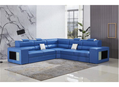 Sada polstrový rohový nábytek designová pohovka luxusní pohovka kůže nová sofa sedadlo roh