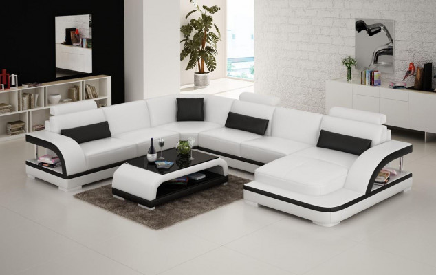 Design Sofa Luxus Sofas Pohovka Kožená Pohovka Sedadlo Růžek Souprava Potahová Koule Pohovka Nová