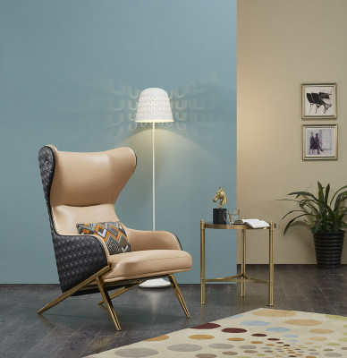 Křeslo Design Pohovka Sofa Relax Kožená Relaxační Klub Opatření Luksusní Turkis Nový