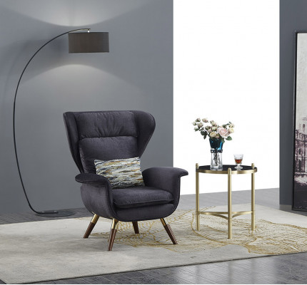 Křeslo Design Pohovka Sofa Sedadlo Luxus Ušák Sedět Relax Kožená Relaxační Kavárna Klub Tapicerie