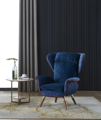 Křeslo Design Pohovka Sofa Sedadlo Luxus Ušák Sedět Relax Kožená Relaxační Kavárna Klub Tapicerie