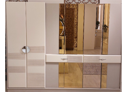 Ložnice Skříň Luxus Nábytek Beige Zařízení Skříň Nový