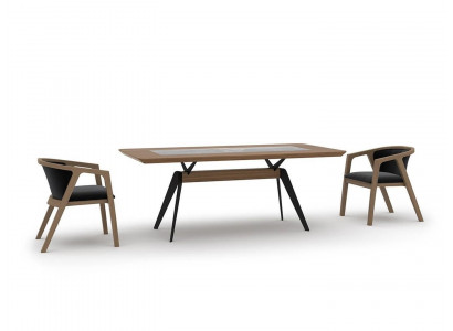 Luxus kompletní jídelna s jídelním stolem, 4 židlemi, moderním designem
