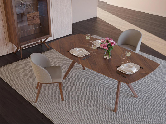 Jídelní místnost jídelní soubor jídelní stůl 4x židle luxusní zařízení moderní design