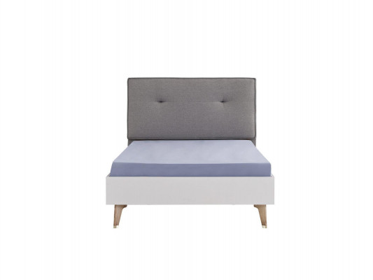 Dětská postýlka 100 cm dřevěná šedá lůžko pro děti moderní.