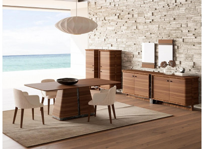 Luxus jídelní souprava kompletní 10 kusů jídelní stůl Design sideboard jídelna 2x skříň