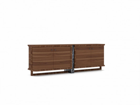 Luxus jídelní souprava kompletní 10 kusů jídelní stůl Design sideboard jídelna 2x skříň