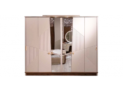 Skříň šatník Ložnice Zařízení Moderní Skříň Design Dřevo Nábytek