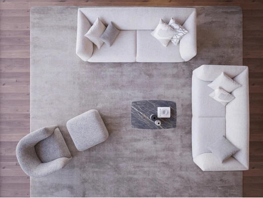 Obývací nábytek 4dílná souprava sedacího nábytku 2x trojseda Luxus pohovka Nový křeslo.