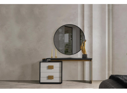 Ložnice Stylový set designer stolního stolku s luxusním zrcadlem 2 kusy
