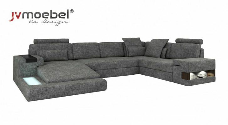 Ecksofa U-Form Design Moderní Pohovka Pohovky Textilní Pohovka Obývací Krajina Nový