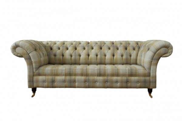 Designer Chesterfield sada sedací soupravy, pohovka křeslo čalouněný set ve 3+3 sedadlech