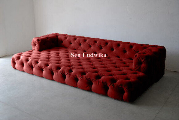 Návrh Chesterfield Sofagarnitur Big xxl Sofa 5-Sitzer Couch Polster Sofas