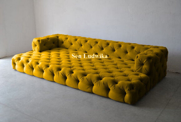 Návrh Chesterfield Sofagarnitur Big xxl Sofa 5-Sitzer Couch Polster Sofas