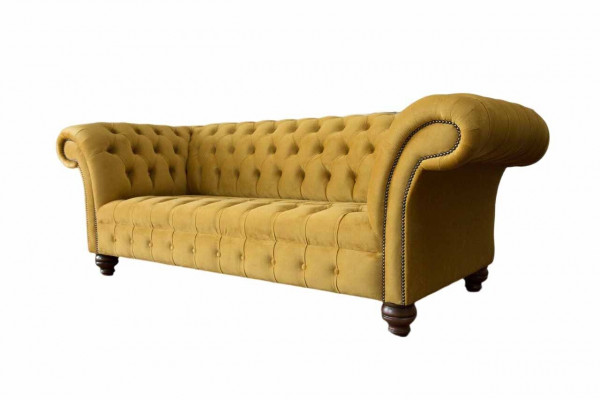 Chesterfield 3místná designová pohovka s čalouněním, pohovky, látkové pohovky