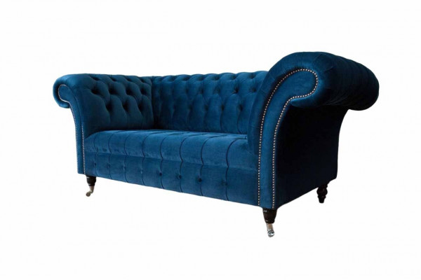 Chesterfield sofa - pohovka - dvoumístná pohovka s polštáři