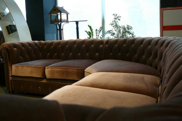 Rohová sedací souprava Chesterfield Ecksofa nová garnitura gauč zádová sedačka