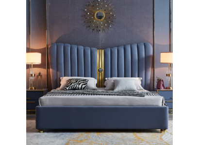 Postel čalounění Design Luxus Holz Doppelbetten Schlafzimmer Hotel Möbel Neu