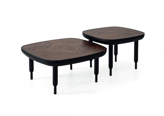 Designer stolní set 2x stolky do obývacího pokoje nábytek z masivního dřeva stůl 2 ks.
