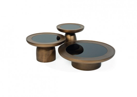 Návrhářský stůl se skleněnou deskou, set do obývacího pokoje 2x nerezový sklo moderní luxusní stůl.