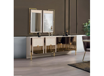 Jídelní nábytek Sideboard s ​​zrcadlem Luxusní dřevo Nový design Moderní