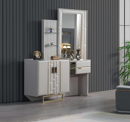 Toaletní stolek se zrcadlem ložnice Nový luxusní nábytek design vybavení