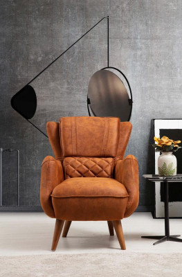 Křeslo Design Pohovka Luxus Obývací pokoj Čalouněný sedák Moderní Nový Nábytek