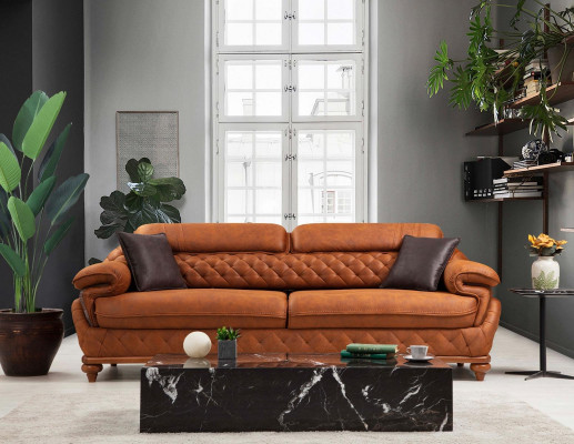 Třísedáková pohovka gauč obývací pokoj potahované pohovky moderní design luxusní nábytek
