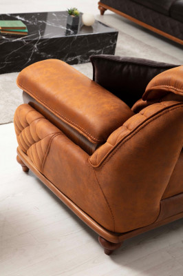 Třísedáková pohovka gauč obývací pokoj potahované pohovky moderní design luxusní nábytek