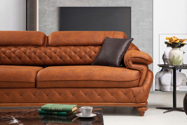 Třísedáková pohovka gauč obývací pokoj potahované pohovky moderní design luxusní nábytek