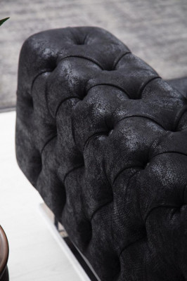 Obývací pokoj Set 2x třísedák Chesterfield gauč Design křeslo Luxus nábytek