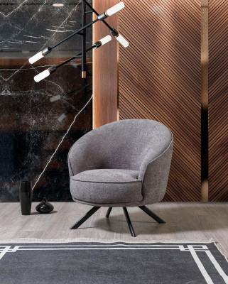 Obývací pokoj Moderní Šedý Křeslo Design Luxus Nábytek Pohovky Nové