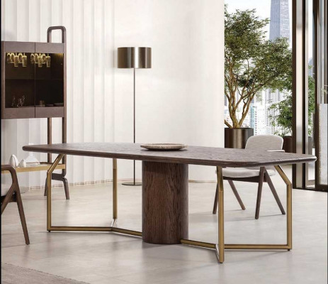 Luxusní vila Nábytek Jídelní sestava Jídelna Kompletní stůl 4x židle Kredenc 7 dílů