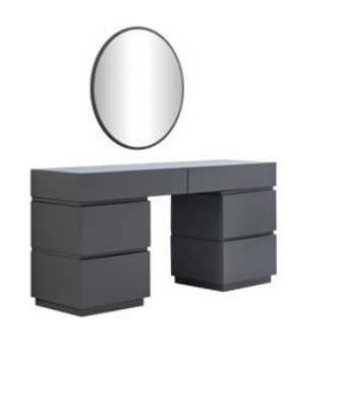 Moderní ložnice set 6 kusů postel 2x noční stolky komoda se zrcadlem